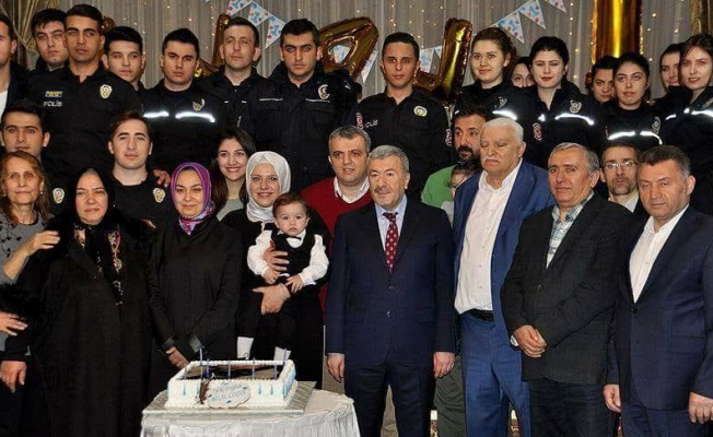 İstanbul Emniyeti'nden şehidin bebeğine doğum günü partisi