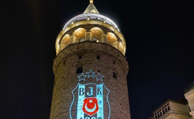 Beşiktaş Şampiyonluğu Galata Kulesine yansıdı