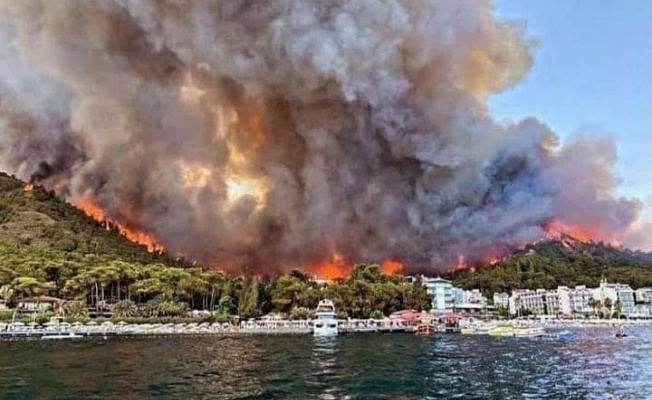 Manavgat'ın ardından Marmaris, Datça, Adana, Mersin, Osmaniye ve Elazığ da yangınlar çıktı