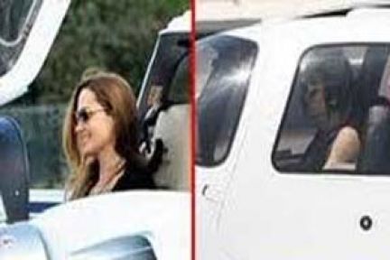 Angelina Jolie uçak kullandı