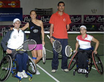 Hülya Cup, engelli tenisçilerle oynanan maçla sona erdi