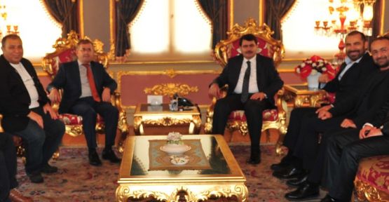 MSG Başkan Yardımcısı Ferhat Göçer ve Yönetim Kurulu üyeleri İstanbul Valisi Vasip Şahin'i ziyaret etti